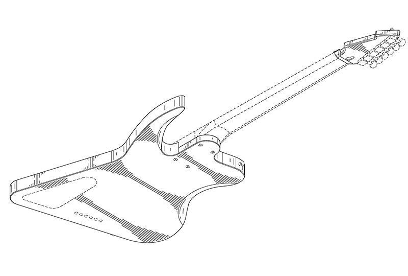 guitar design patent