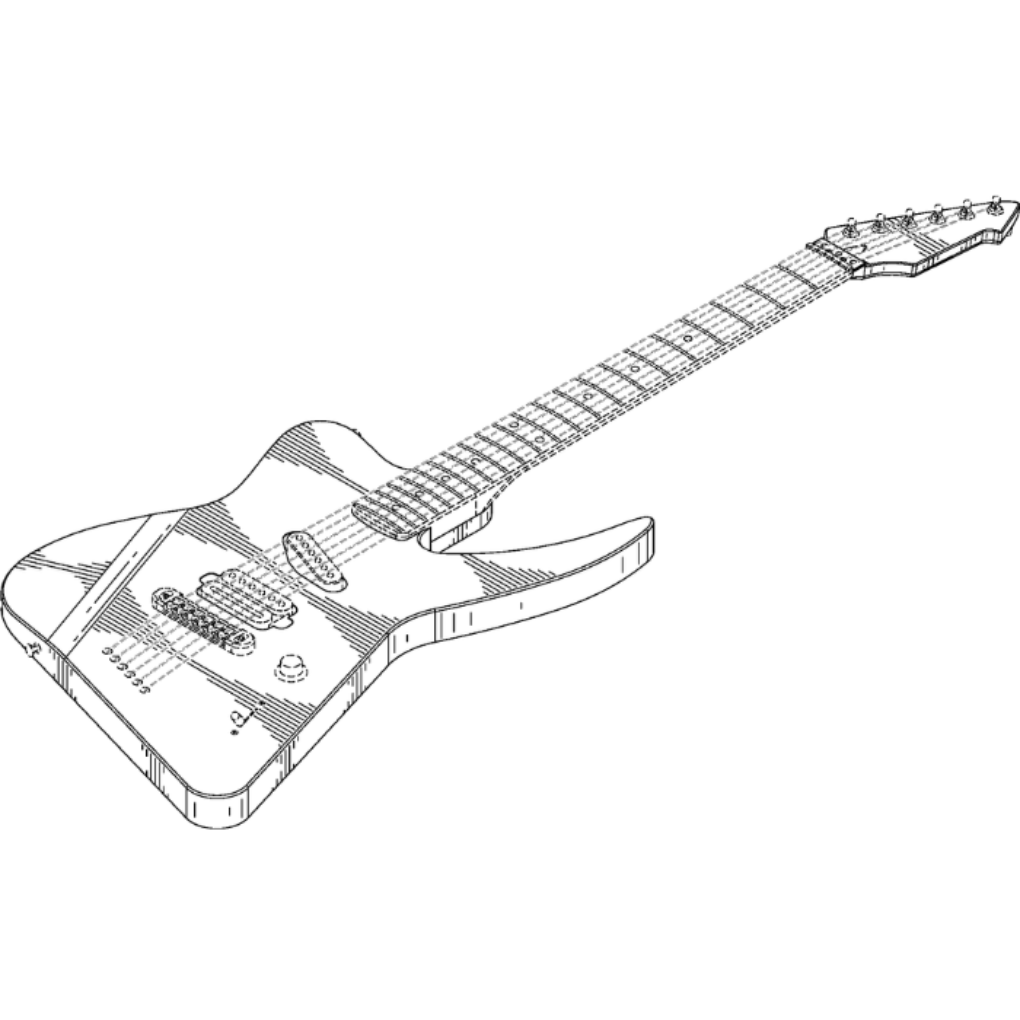 guitar-design-patent-drawing